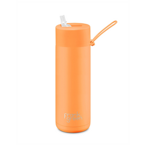 Ceramic Reusable Bottle - 595ml Neon Orange