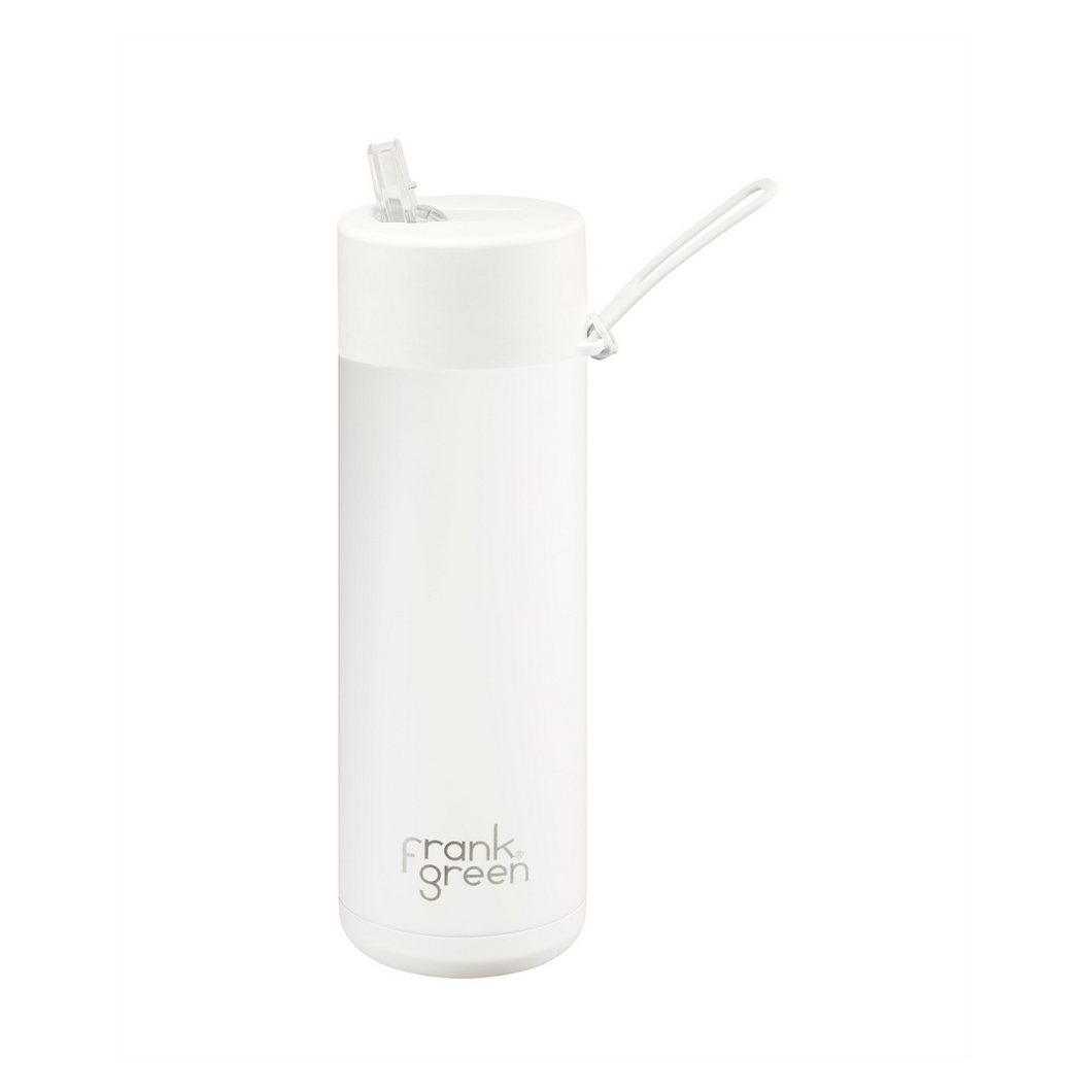 Ceramic Reusable Bottle - 595ml White