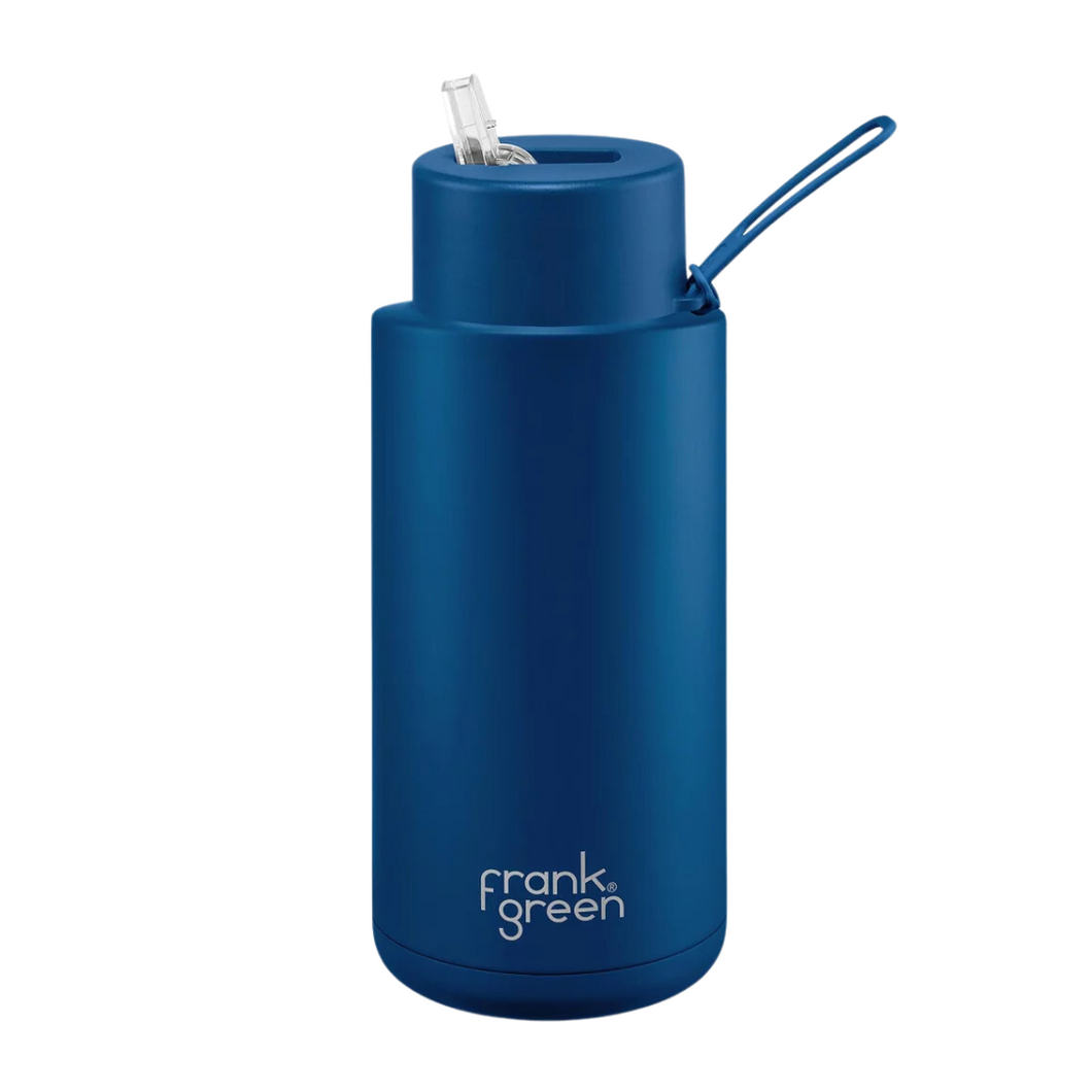 Ceramic Reusable Bottle - 1L Blue