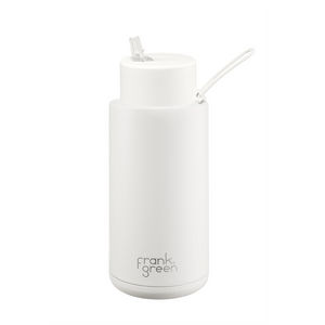 Ceramic Reusable Bottle - 1L White