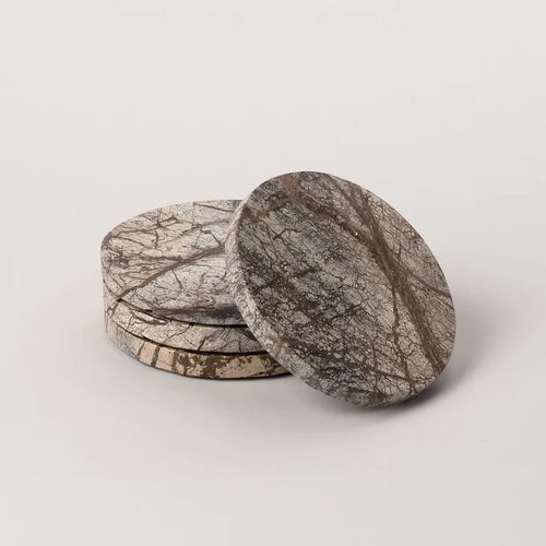 Fossil Stone Round Coaster, image