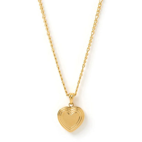 Gold Heart Locket Necklace