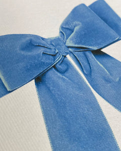 Bow Greeting Card | Baby Blue
