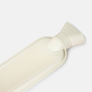 Plush and Cozy Long Hot Water Bottle | Soft Pink, top view