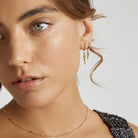 Cornicello Gold Charm Necklace - Small, closeup