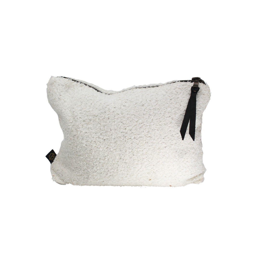 White | Paralia Bouclé Pouch