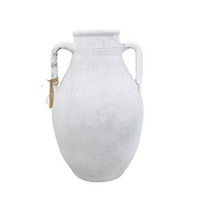 White Heritage Turkish Pots with Double Handles | F, frontside