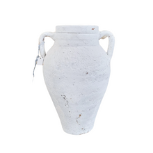 White Heritage Turkish Pots with Double Handles | I, frontview