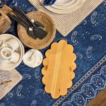 Baltic Pine Cheese Board | Scalloped, topview