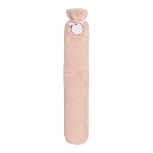 Plush and Cozy Long Hot Water Bottle | Soft Pink , image