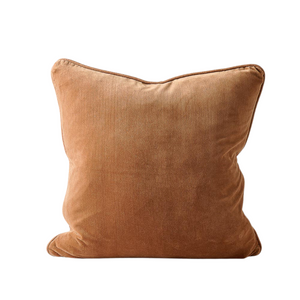 Lynette Velvet Luxury Cushion, brown