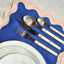 Bistrot Solid | Ivory Soup Spoon, on tablemats