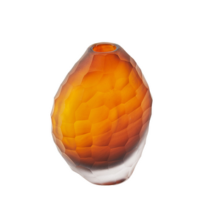 Handmade Calypso Amber Vase | Medium, image