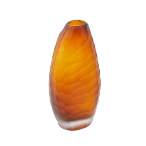 Handmade Calypso Amber Vase | Large