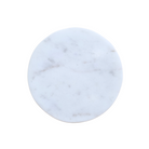 Pearlescent White Marble Coaster, frontview