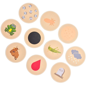 Passover Disposable Coasters | Ten Plagues, image