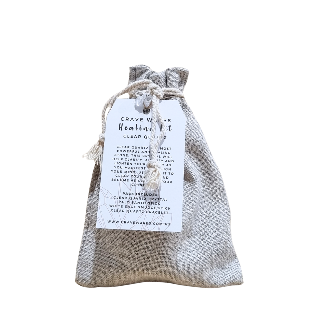 Healing Crystal Kit - Clear Quartz | The Stone of Positivity, image