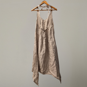 Neutral-Toned Linen Dress, frontside