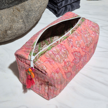 Floral Toiletry Bag | Paisley Pink