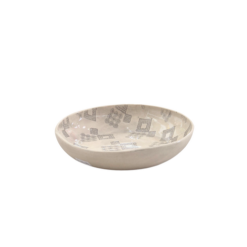 WONKI WARE | Chip Bowl | Beige Pattern