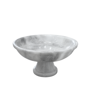 Pedestal Marble Fruit Bowl | Small