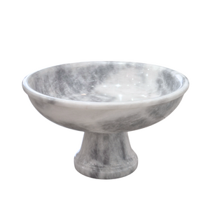 Pedestal Marble Fruit Bowl | Large