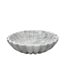 Scalloped Marble Fruit Bowl