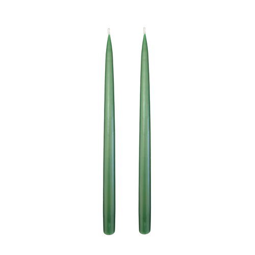 Jacques Dripless Taper Candles | Pine Green — 35cm × 2.2cm⌀