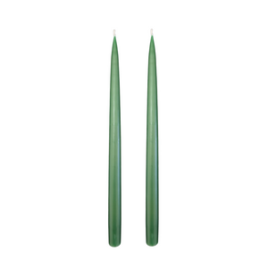 Jacques Dripless Taper Candles | Pine Green — 35cm × 2.2cm⌀