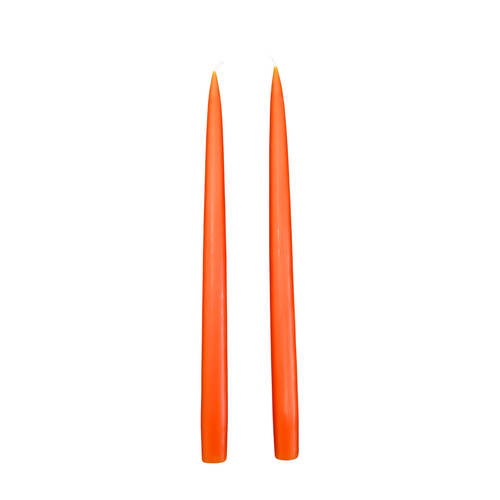 Jacques Dripless Taper Candles | Orange — 35cm × 2.2cm⌀