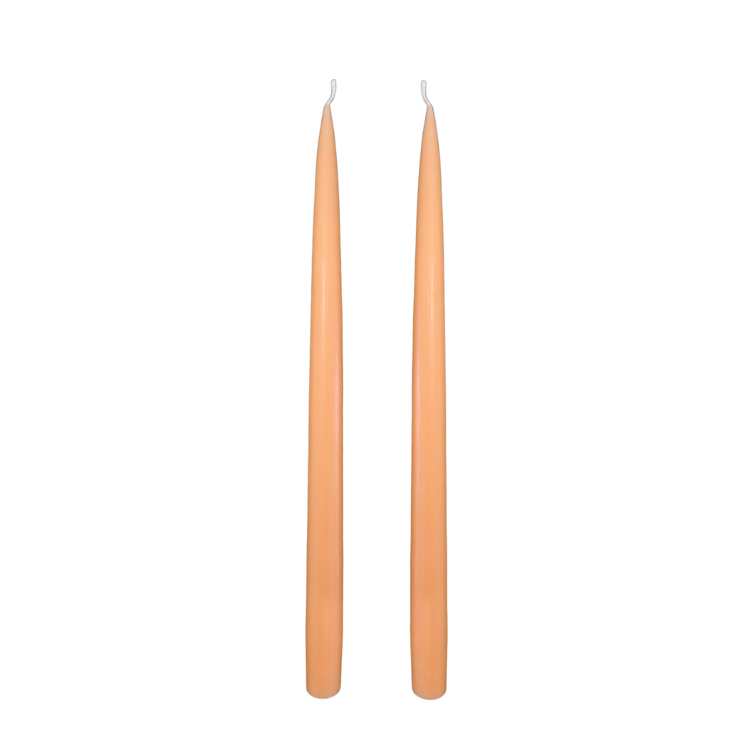 Jacques Dripless Taper Candles | Peach — 35cm × 2.2cm⌀