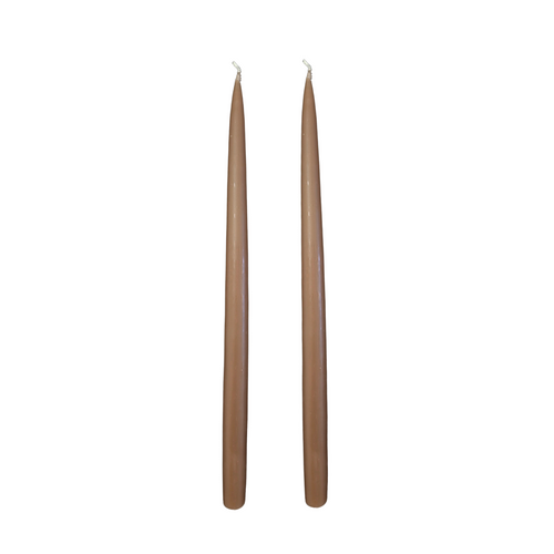 Jacques Dripless Taper Candles | Chocolate Brown — 35cm × 2.2cm⌀