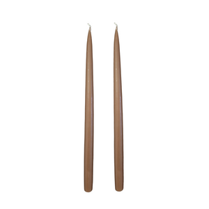 Jacques Dripless Taper Candles | Chocolate Brown — 35cm × 2.2cm⌀