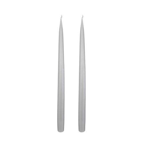 Jacques Dripless Taper Candles | Light Grey — 35cm × 2.2cm⌀