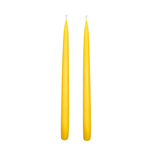 Jacques Dripless Taper Candles | Lemon Yellow — 35cm × 2.2cm⌀