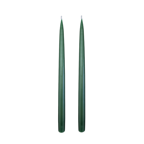Jacques Dripless Taper Candles | Forest Green — 35cm × 2.2cm⌀