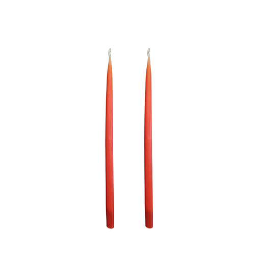 Louis Dripless Taper Candles | Rust — 28 cm × 1.3 cm⌀