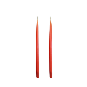 Louis Dripless Taper Candles | Rust — 28 cm × 1.3 cm⌀