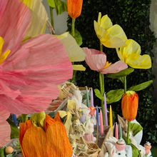 Yellow Poppy Flower | 130CM