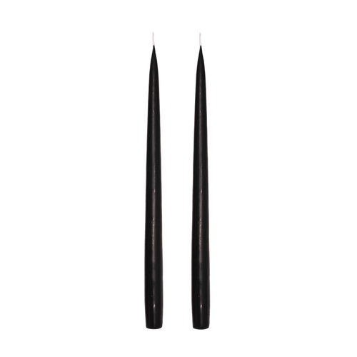 Jacques Dripless Taper Candles | Black — 35cm × 2.2cm⌀