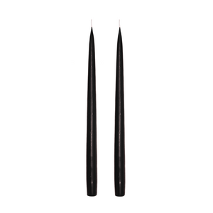 Jacques Dripless Taper Candles | Black — 35cm × 2.2cm⌀