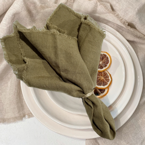 comme-ca-green-linen-serviettes-set-of-4-house-interior, birdsview