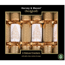 Gold Deluxe Christmas Tree Crackers | 6 Bonbons