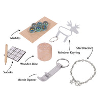 Silver Deluxe Christmas Tree Crackers | 6 Bonbons