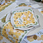 Rosh Hashanah Shana Tova Cloth Serviettes - Honey Bee, table setting