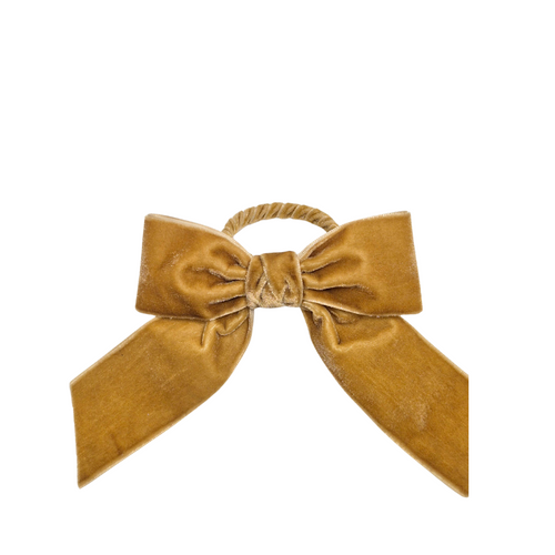 Velvet Bow Napkin Ring | Gold