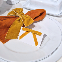 Velvet Bow Napkin Ring | Gold