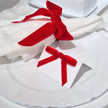 Red Bow Name Cards | Set-of-10