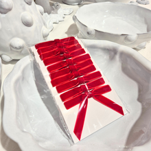 Red Bow Name Cards | Set-of-10