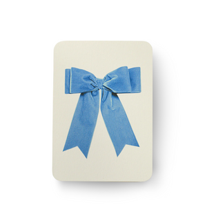 Bow Greeting Card | Baby Blue